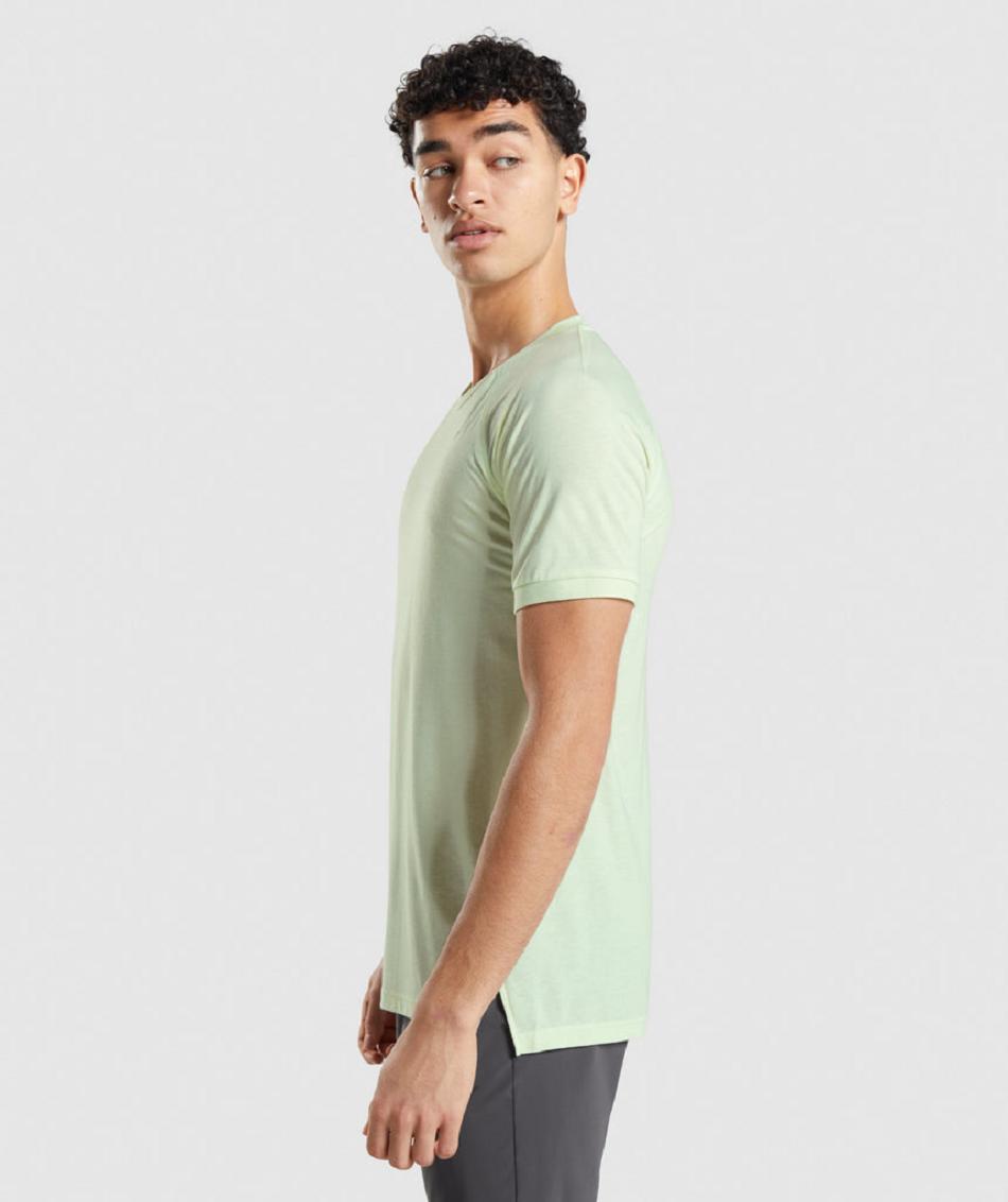 T Shirts Gymshark Studio Amplify Hombre Verde | CO 3444MQZ